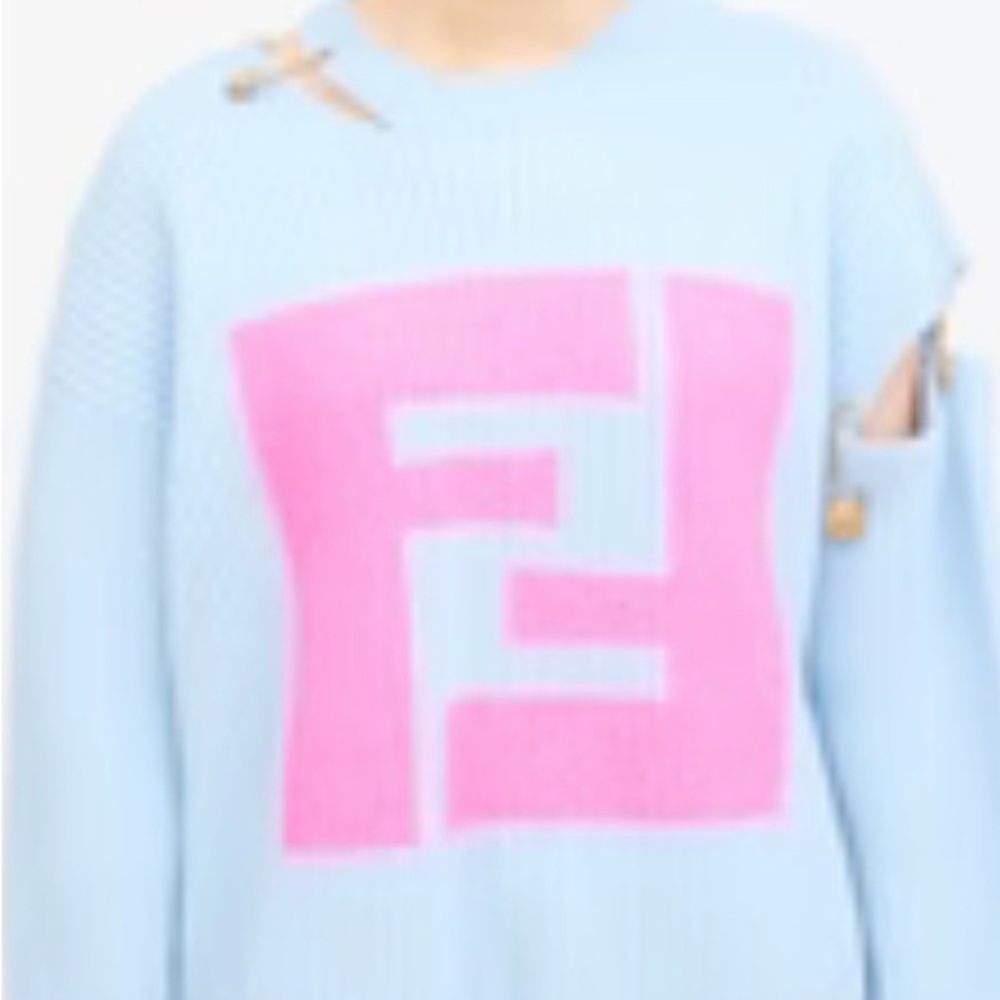 Fendace blue and pink sweater